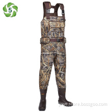 Mens hunting waders thinsulation rubber boots